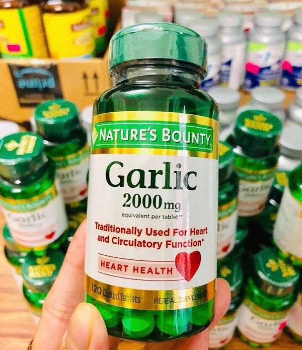 Tinh dầu tỏi Garlic 2000mg Heart Health Nature’s Bounty Mỹ 2