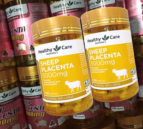 Viên uống Healthy Care Sheep Placenta 5000mg giá bao nhiêu?