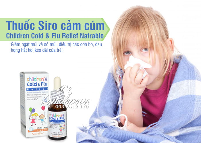 Thuốc Cold & Flu Natrabio 30ml trị cảm cúm cho trẻ sơ sinh 2