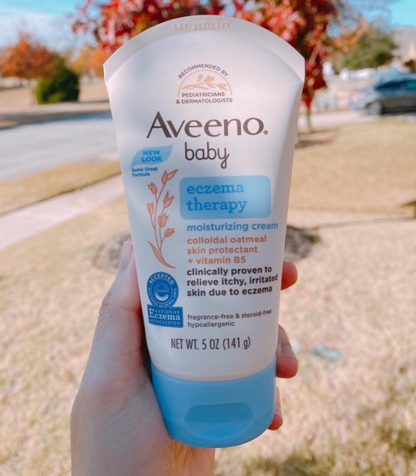 Kem trị chàm Aveeno Baby Eczema Therapy của Mỹ 141g 6