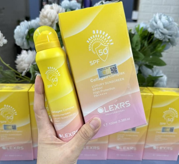 Xịt chống nắng Olexrs Collagen Complex SPF 50+ chai 100ml 89