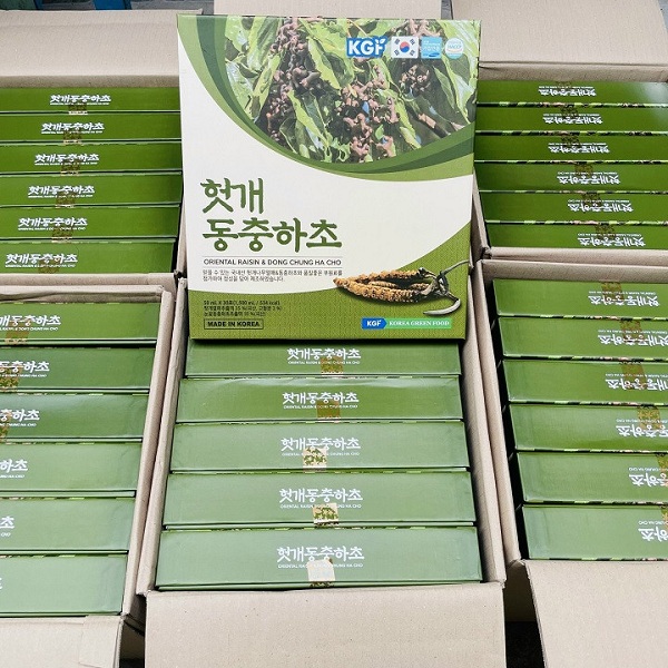 Nước mát gan đông trùng KGF Oriental Raisin Hàn Quốc 30 gói 90