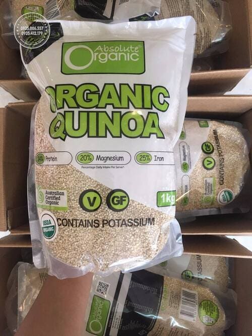 Hạt diêm mạch Absolute Organic Quinoa 1kg của Úc giá bao nhiêu?