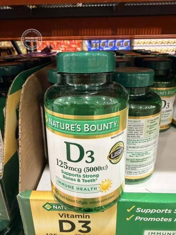 Nature’s Bounty Vitamin D3 là gì?